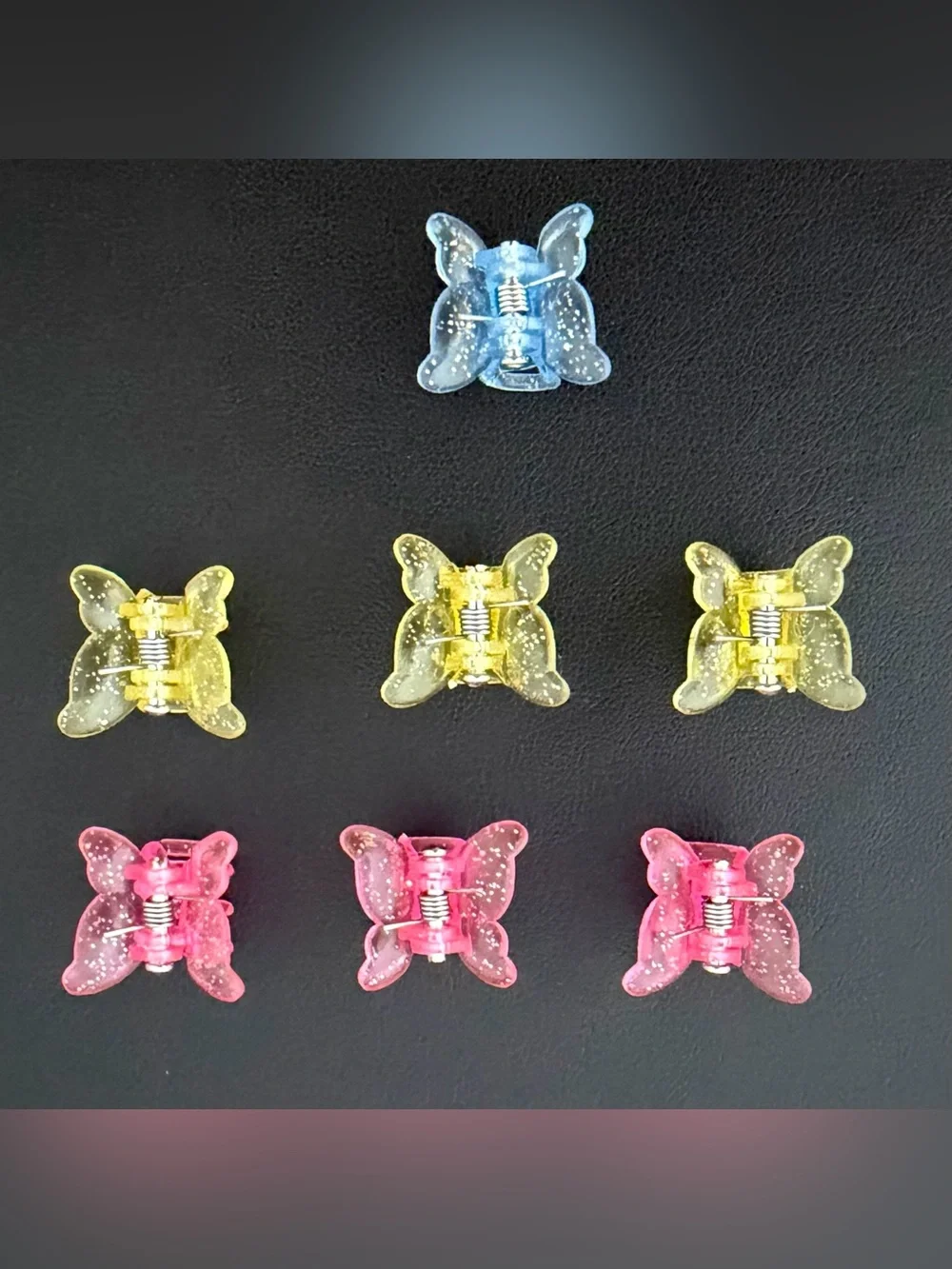 7 Mini Butterfly Glitter Hair Clips 🦋 #90s #y2k vibes